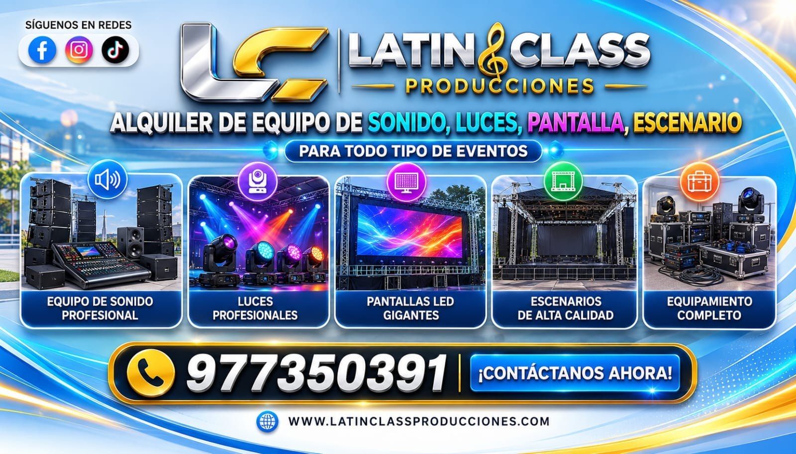 Equipamiento técnico completo Latin Class